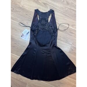 jessica mcclintock dress gunne sax Maroon/black Y2K Vintage Size 11/12 Formal